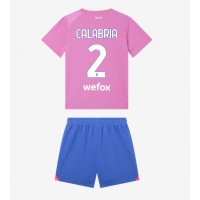 Fotballdrakt Barn AC Milan Davide Calabria #2 Tredjedraktsett 2023-24 Kortermet (+ Korte bukser)